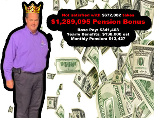 Attorney Richard Wesch – NOT satisfied with $672,082 takes $1,289,095 Pension Bonus