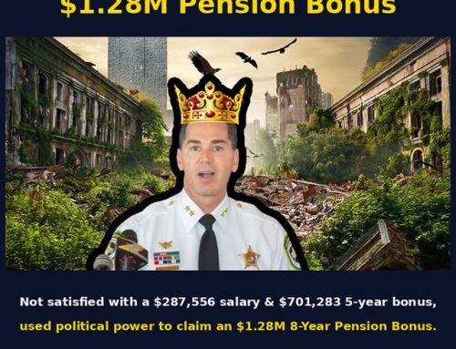 ’26 Chad Chronister’s $1.3 Million Pension Cash Bonus Scheme