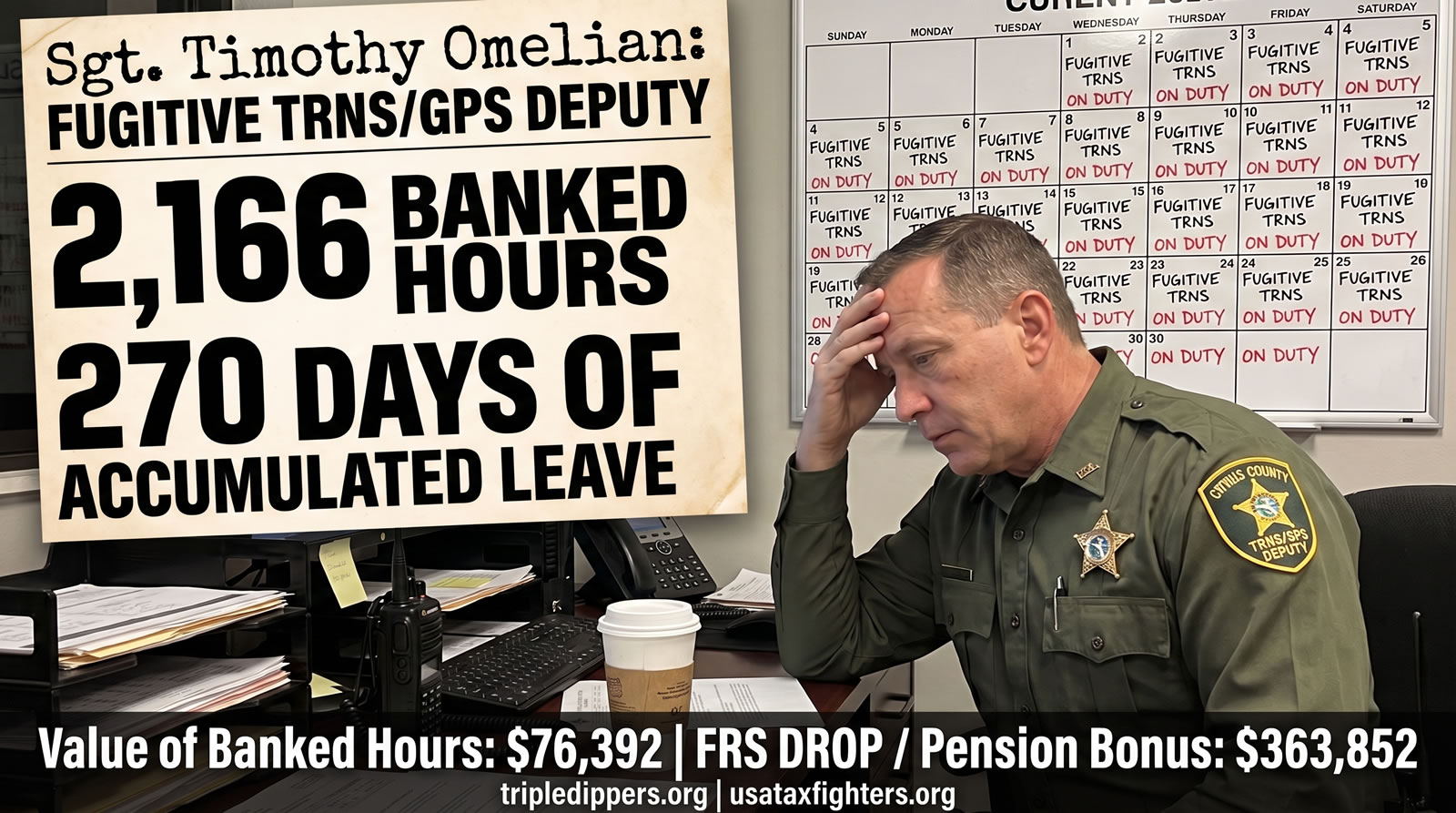 timothy_omelian_banked_hours_pension_bonus Sheriff David Vincent